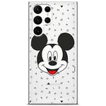 ERT GROUP Coque de téléphone Portable pour Samsung S22 Ultra Original et sous Licence Officielle Disney Motif Mickey 020 Parfaitement adapté à la Forme du téléphone Portable, partiel imprimé