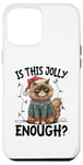 Coque pour iPhone 12 Pro Max Is This Jolly Enough Grumpy Santa Cat Pun Pun Noël