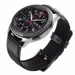 Stilsäkert Nylonarmband - Samsung Galaxy Watch S3 Frontier Svart 20mm