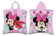 Lasten pyyhe Disney Minnie Pink 03 Poncho 50x115 cm