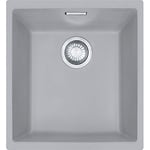 Franke Kitchen Sink Made of Tectonite with a Single Bowl Sirius SID 110-34-stone 125.0501.045, Stone Grey