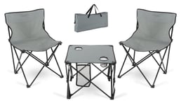 Pack Table Chaise de Camping Ensemble Pliante Siege Pliable Peche Jardin Plage