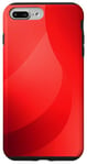 Coque pour iPhone 7 Plus/8 Plus Design minimaliste abstrait rouge