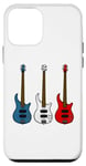 Coque pour iPhone 12 mini Guitare basse drapeau français bassiste musicien France