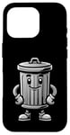 iPhone 16 Pro Garbage Trash Can Cartoon Character Design Case