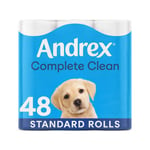 Andrex Toilet Rolls x48 Classic Clean Fragrance-Free 2 Ply Toilet Paper