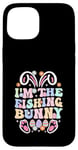 Coque pour iPhone 15 Thème de Pâques I'm the Fishing Bunny