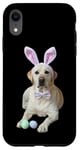 iPhone XR Yellow Lab Labrador Easter Dog Bunny Ears Egg Hunt Puppy Pup Case