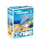 Mako moulages Dauphin et Son Bébé-kit de Loisirs créatif-Plâtre et Peinture – 1 Moule en Latex Rouge – Activité Manuelle-Made in France-A partir de 5 Ans – 39116