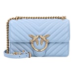 PINKO Love One Sac à bandoulière Cuir 21 cm light blue-antique gold (TAS022878)