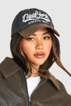 Womens New York Embroidered Baseball Cap - Grey - One Size, Grey