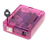 sb components Premium Arduino Uno Case Enclosure Protective Transparent Case Cover for Arduino UNO R3 (Pink) - ROHS Compliant