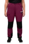 Ulla Popken Pantalon de Trekking Hybride Multifonction, Ultraviolet, 33W / 32L Femme