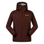 Berghaus Men's Deluge Pro Insulated Waterproof Shell Jacket | Adjustable | Durable Coat | Rain Protection, Cedar Brown, XL