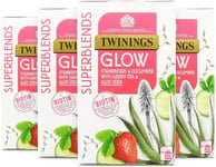 Twinings Superblends Glow With Strawberry Cucumber Green Tea Aloe Vera 80 Teaba