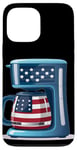 iPhone 13 Pro Max Patriotic coffee bean and maker costume Case