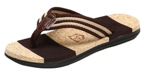 SK Studio Mens Flip Flop Sandal Comfort Casual Thong Sandals Outdoor Style 2 Brown C UK 6