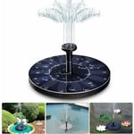 Fontaine solaire , pompe de bassin solaire 1,4 w avec 4 effets, hauteur maximale de 70 cm, pompe solaire, pompe de fontaine flottante solaire pour