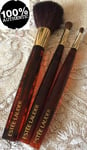 100% AUTHENTIC BEYOND RARE Estee Lauder Signature Logo FACE~EYES&LIPS BRUSH SET