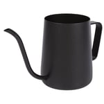 (350ml)Black Stainless Steel Pour Coffee Drip New Drip Pot Kettle With Long