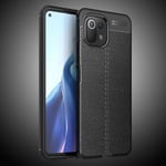 Xiaomi Mi 11 Lite 5G Leather Texture Case Black