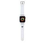 Karl Lagerfeld Apple Watch 44/45/46mm/Apple Watch Ultra Armband Rubber NFT Choupette Vit