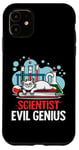 iPhone 11 Evil Genius Scientist Cat Chemistry Lab Art Case