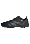 adidas Predator League J Football Boots Turf Shoes, Core Black/Carbon/Gold Metallic, 3 UK