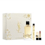 Gift Set Libre Eau De Parfum 90 Ml + 10 Ml + Mini Rouge Pur Couture Nude Muse - Gift Set For Her - For Woman - Gift Set - YSL