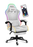 HUZARO FORCE 4.7 RGB White GAMING CHAIR