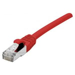 DEXLAN Cordon RJ45 sur câble catégorie 7 S/FTP LSOH snagless rouge - 10 m