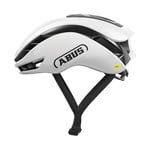 ABUS Casque de vélo de course Gamechanger 2.0 MIPS - Casque aérodynamique haute performance avec aérodynamisme et ventilation optimisés - pour hommes et femmes - Taille L, Blanc