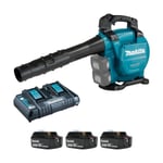 Makita DUB363PTV-3 Twin 18v Brushless Blower & Vacuum (3x5Ah)