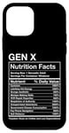 Coque pour iPhone 12 mini Faits nutritionnels Gen X - Funny Generation Meme