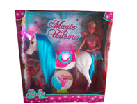 Steffi Love Doll & Magic Unicorn with Sounds and Lights Play set