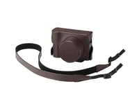 Panasonic LUMIX DMW-CLX100ET Compact Leather Camera Case - Brown