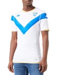 Kappa Kombat Away Brescia 23-24, Away Shirt, White/Blue, M, Men