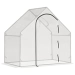 Walk-In Portable Greenhouse Mini Grown House Steel Frame Window