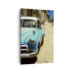 Impression sur Toile 80x120cm Tableaux Image Photo Voiture classique cuba havane