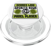 Scores Low Spirits High Paddle Tennis Paddle Ball Padel PopSockets PopGrip for MagSafe