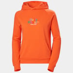 Helly Hansen Core Graphic Hettegenser Dame Oransje Xs