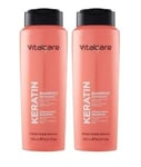 2X Vitalcare Oil Shampoo Keratin and Protein 500 ml- Brand New - Pack of 2