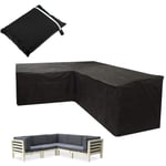 Housse Protection Canapé D'angle Imperméable Housse Salon de Jardin Angle Exterieur Housse de Canapé Jardin Résistant à la Poussière Anti UV Tissu