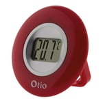 Thermomètre digital intérieur rouge - Otio