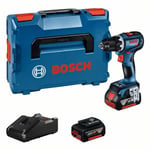 Bosch GSR 18V-90 C Akkuporakone kantolaukulla, 5,0 Ah -akuilla ja laturilla