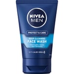 NIVEA MEN Ansiktsrengöring Protect & Care Deep Cleaning Face Wash 100 ml