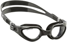 CRESSI Right Goggles Black - Lunettes Adultes de Natation, Piscine et Sports Nautiques, Antibuée 100% Anti UV, Noir_Lentilles Claire, Taille Unique