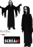 Ghost Face Scream Costume Kids Official Fun World Aged Scream + Mask Boys Girls