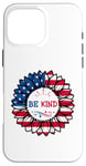 iPhone 16 Pro Max 4th Of July Be Kind Sunflower Red White And Blue 2023 Gifts Case