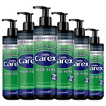 Carex Professional Antibacterial Hand Sanitizer Gel Aloe Vera Extract 1Litre x6